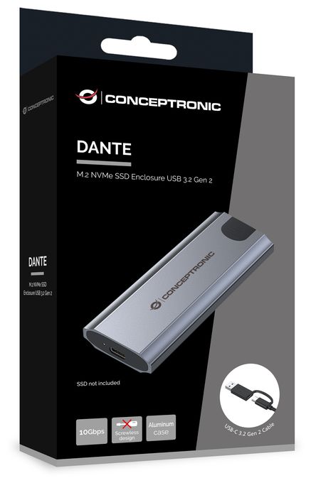 DANTE05G M.2 NVMe SSD-Gehäuse USB 3.2 Gen 2 