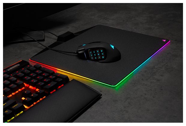 18000 DPI Gaming Maus Optisch  Scimitar RGB Elite (Schwarz) 