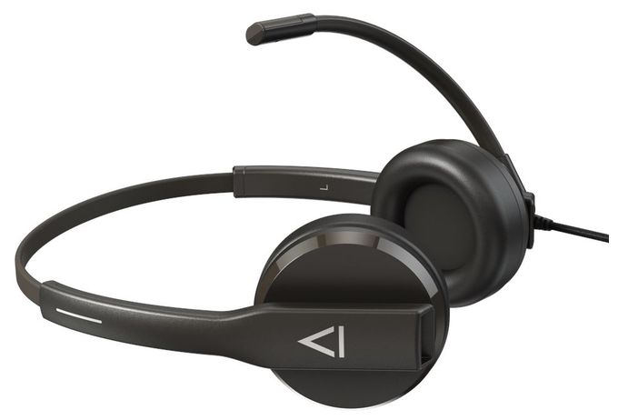 Ohraufliegender Kopfhörer Kabelgebunden USB Typ-A  HS-230 (Schwarz) 