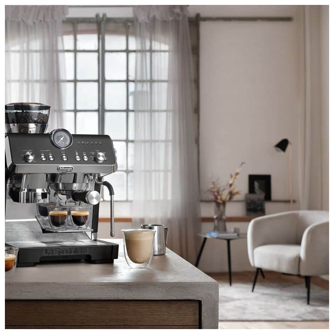 Siebträger Kaffeemaschine 19 bar 1550 W  EC9555.BK La Specialista (Schwarz, Edelstahl) 