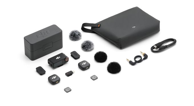  Mic 3 (2TX+1 RX+Charging Case) (Schwarz) 