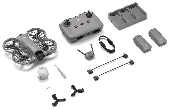 4000 x 3000 Pixel Quadrocopter Multicopter/Drohne Flugzeit: 19 min  Neo 2 Fly More Combo (Schwarz, Grau) 