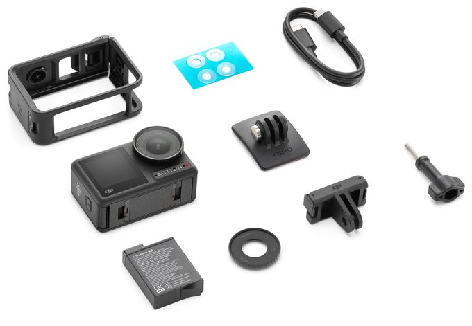 3648 x 2736 Pixel Aktion Kamera 155° 10 MP  Osmo Action 4 Standard Combo (Schwarz) 