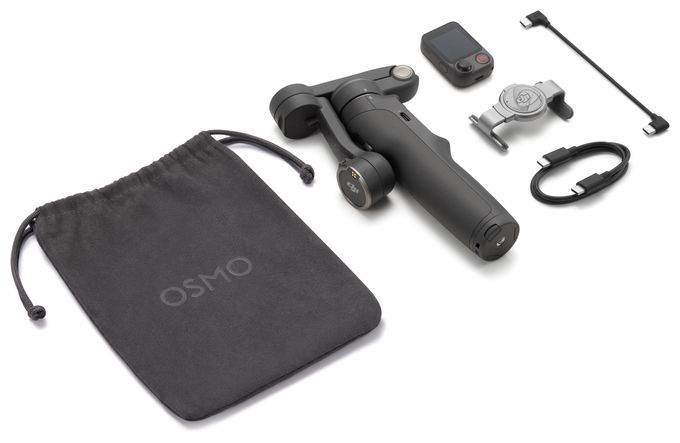 Stativ Gimbal für Smartphone faltbar Bluetooth  Osmo Mobile 8P Standard Combo (Schwarz) 