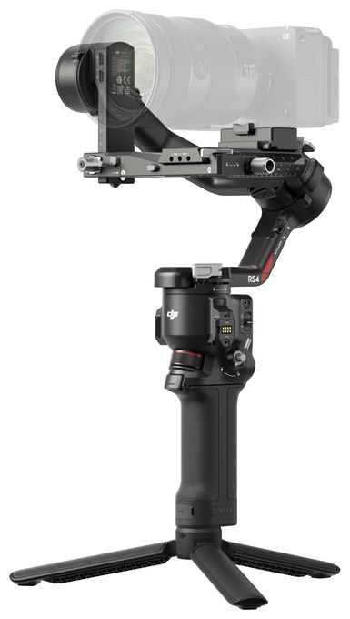 Stativ Gimbal für Kamera faltbar Bluetooth  RS4 (Schwarz) 