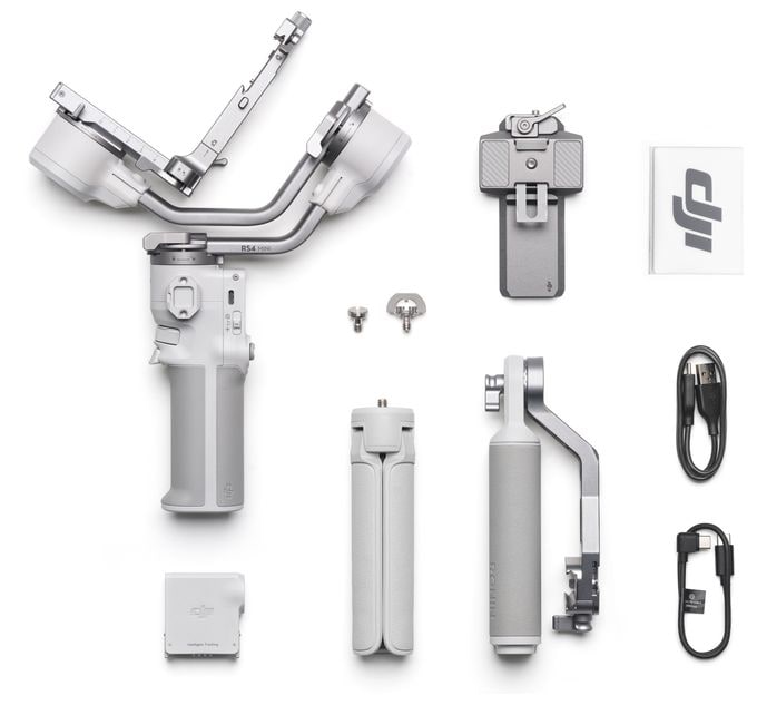 Stativ Gimbal für Kamera faltbar Bluetooth  RS4 Mini Combo Gimbal-Stabilisator (Weiß) 