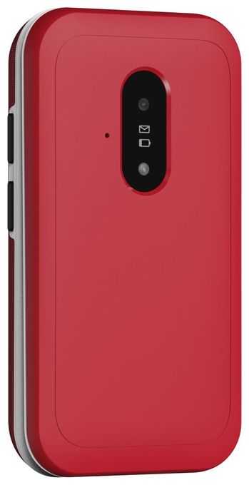 4G Smartphone 7,11 cm (2.8 Zoll) 0,3 MP Single SIM  Leva E22 (Rot, Weiß) 