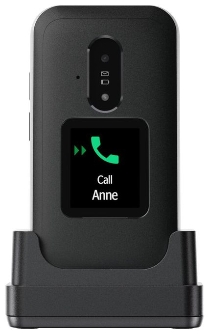 4G Smartphone 7,11 cm (2.8 Zoll) 0,3 MP Single SIM  Leva E30 (Schwarz, Weiß) 