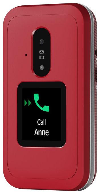 4G Smartphone 7,11 cm (2.8 Zoll) 0,3 MP Single SIM  Leva E30 (Rot, Weiß) 