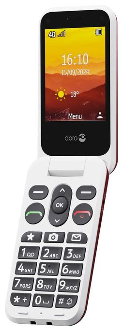 4G Smartphone 7,11 cm (2.8 Zoll) 2 MP Single SIM  Leva L30 (Rot, Weiß) 