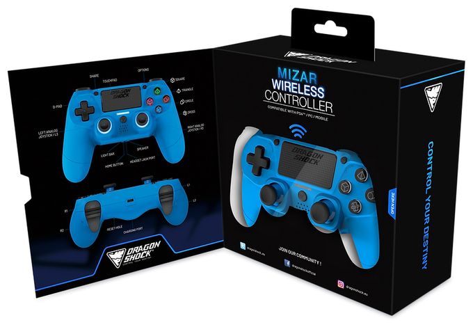 Gamepad für PlayStation PS4  Mizar (Blau) 