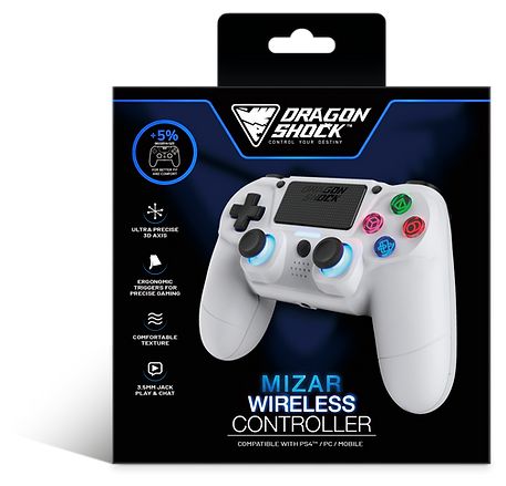 Analog / Digital Gamepad für PlayStation PS4  Mizar (Weiß) 