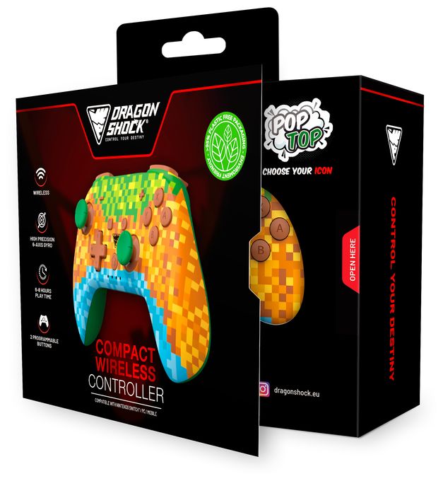 Analog / Digital Gamepad für Nintendo Switch  PopTop Compact (Mehrfarbig) 