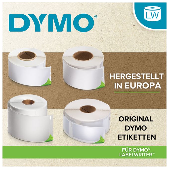 DYMO Original LabelWriter-Ordner-Etiketten | 38 mm x 190 mm | Rolle mit 110 leicht ablösbaren Etikettenband | selbstklebend | für LabelWriter Etikettendrucker und Beschriftungsgerät 