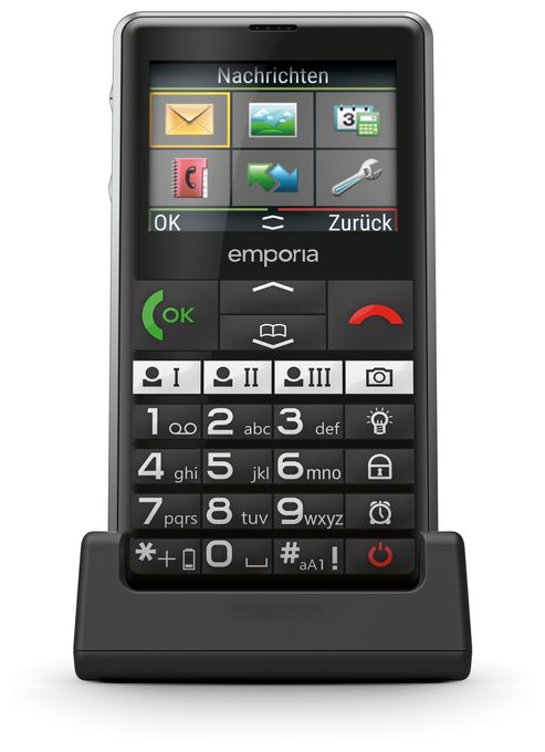 4G Smartphone 5,87 cm (2.31 Zoll) 2 MP Single SIM  Pure V76 (Schwarz) 
