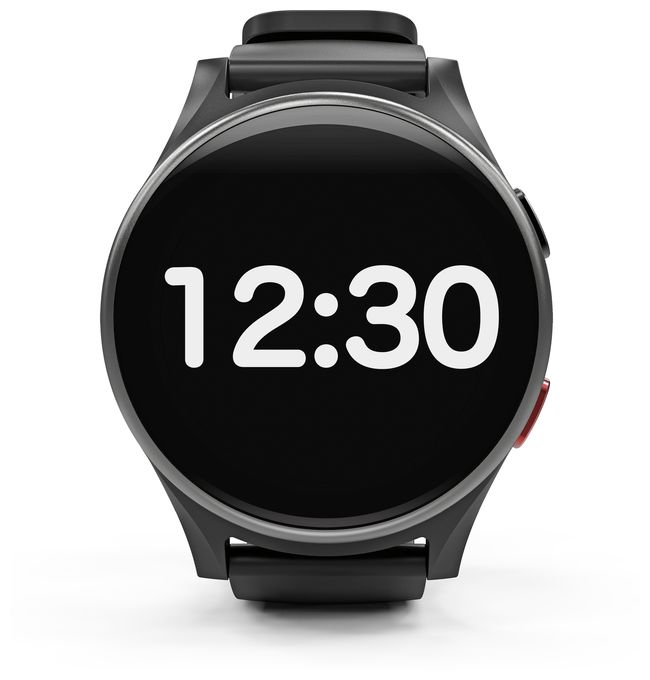 Digital Smartwatch Rund IP68 4G  Watch LTE (Schwarz, Silber) 