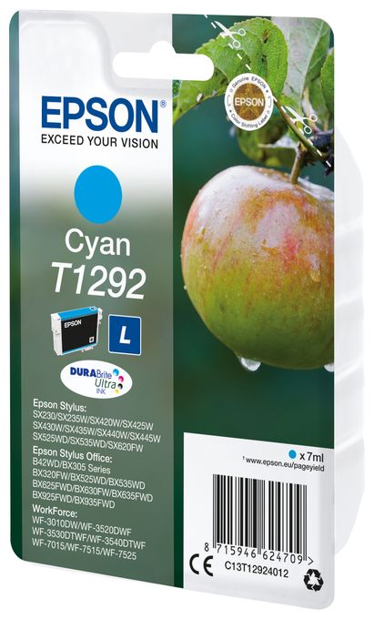 originale Druckerpatronen Cyan 7 ml T1292 C13T12924012 