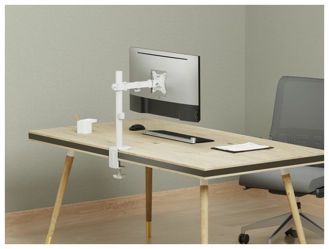 17"-32" Bewegliche Monitor/LCD-Tischhalterung, Weiß 