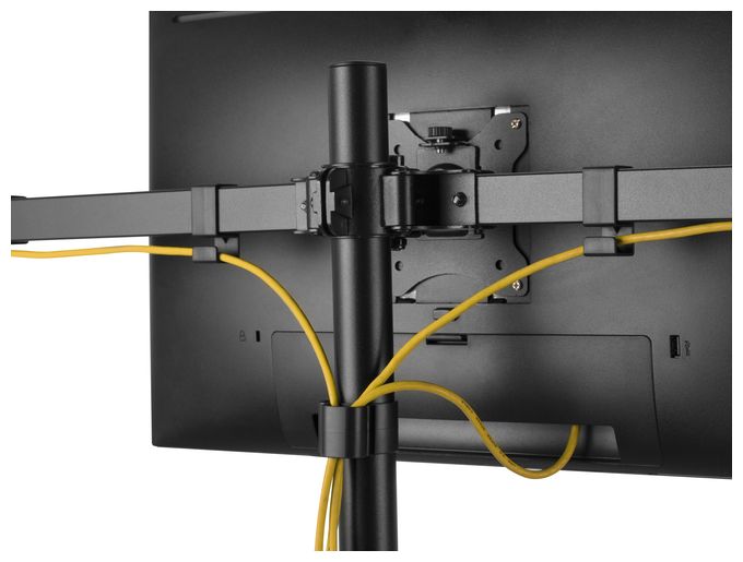 17"-32" Dreifach schwenkbare Monitor-Schreibtischhalterung 