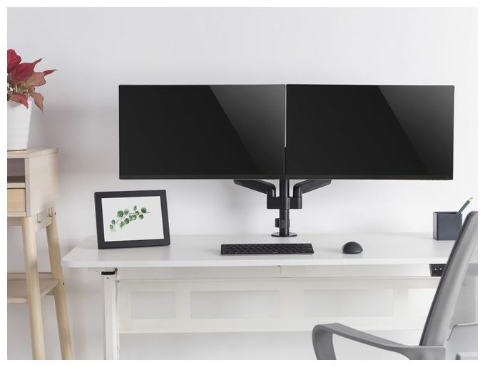 Neig-/schwenkbare Doppelmonitorhalter für Bildschirme mit 17 bis 32 Zoll 