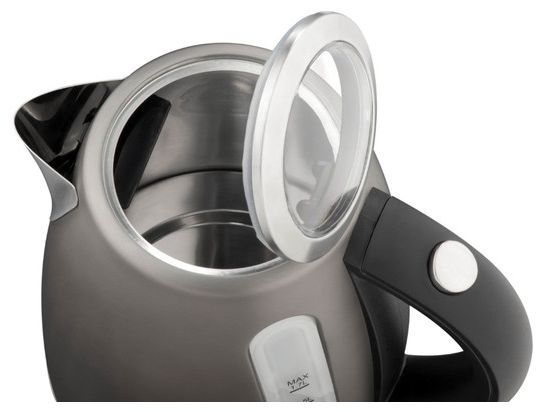 1,7 l Wasserkocher 2200 W (Anthrazit, Grau, Edelstahl) Ela 