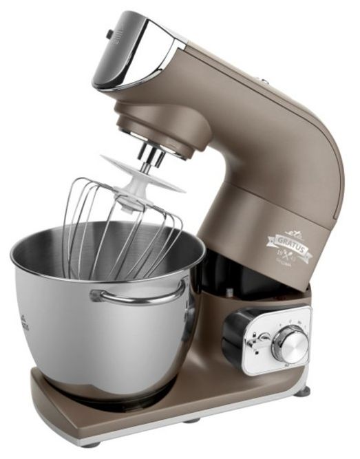 1200 W Küchenmaschine 5,5 l  Gratus (Edelstahl, Titan) 