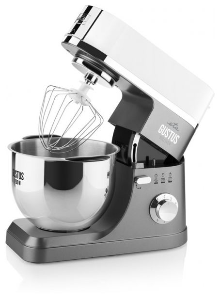 1200 W Küchenmaschine 5,5 l  Gustus IV Gulliver (Grau, Weiß) 