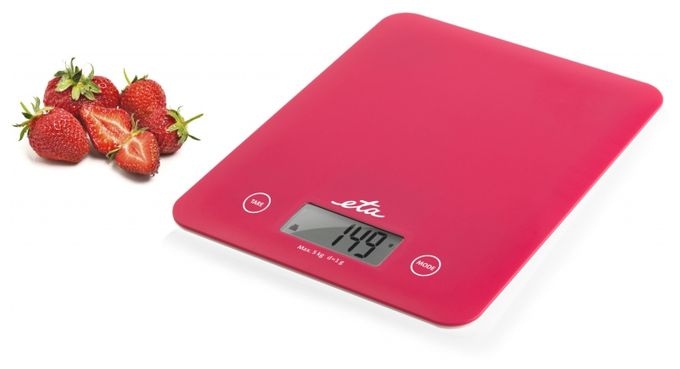 Elektronische Küchenwaage bis 5 kg Genauigkeit 1 g  Lori (Pink) 