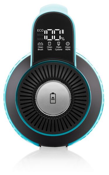 Handstaubsauger Beutellos bis 80 min Laufzeit 28,8 V HEPA  Magic Aqua Plus (Schwarz, Blau) 