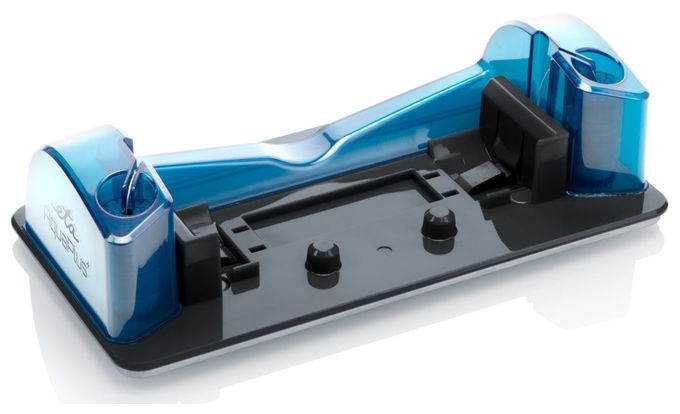 Handstaubsauger Beutellos bis 50 min Laufzeit 21,6 V HEPA  Moneto II Aqua Plus (Blau, Weiß) 