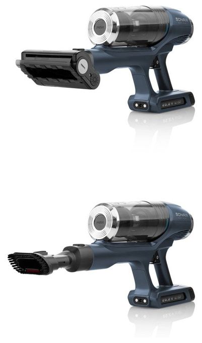 Handstaubsauger Beutellos bis 40 min Laufzeit 25,2 V HEPA  Sonar Aqua Plus (Blau) 