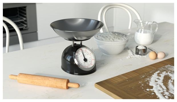 Mechanische Küchenwaage bis 5 kg Genauigkeit 25 g  Storio (Schwarz) 