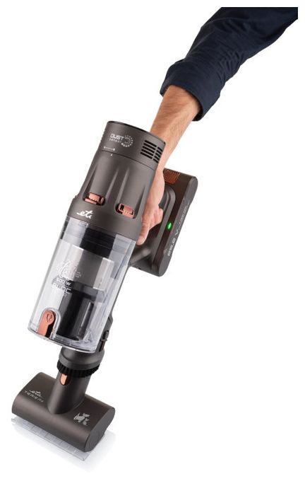 Handstaubsauger Beutellos bis 80 min Laufzeit 25,2 V HEPA  Terier (Braun) 