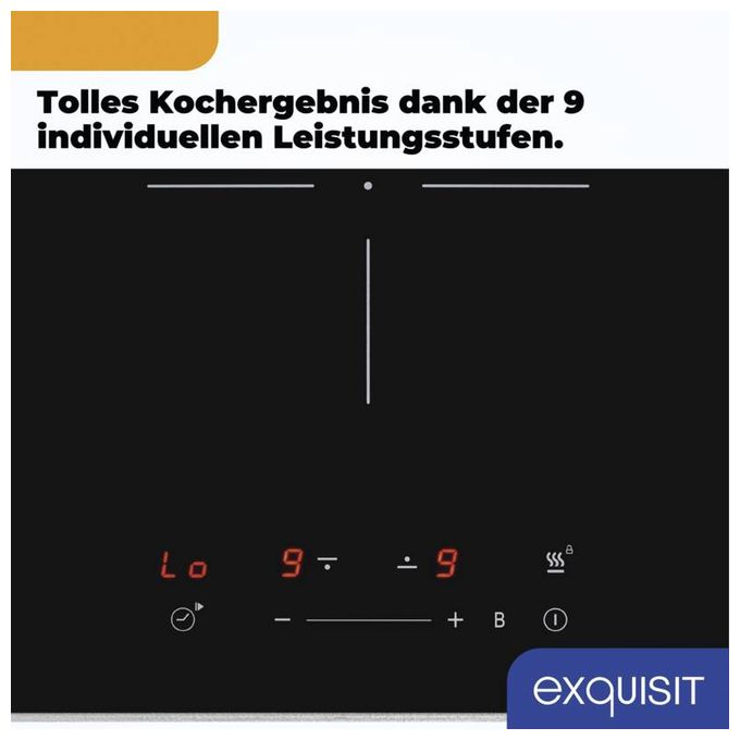 29.5 cm Induktions Kochfeld/Herdplatte 2 Zone(n) EKI300-B-R-380 autarkes 