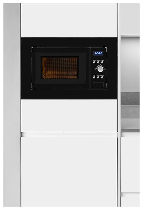 Einbau-Mikrowelle 1000 W Größe: klein 5 Stufen Grill (Schwarz) EMW1770-G-D-030 