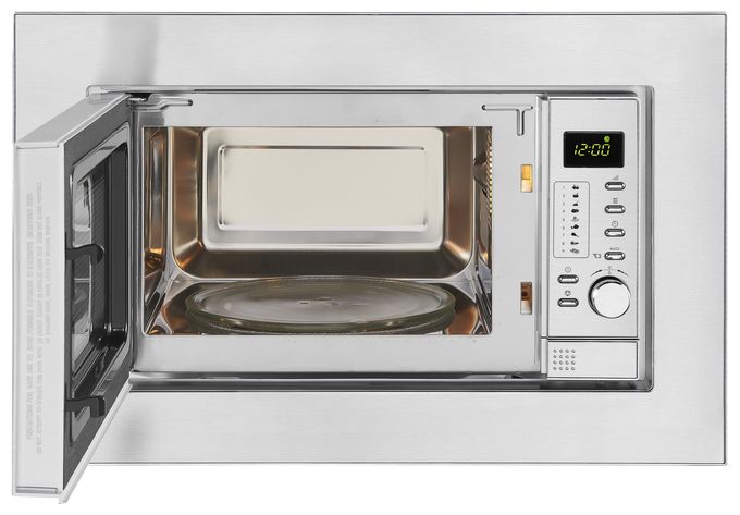 Einbau-Mikrowelle 1200 W Größe: klein 5 Stufen Grill (Silber) EMW19-7G 