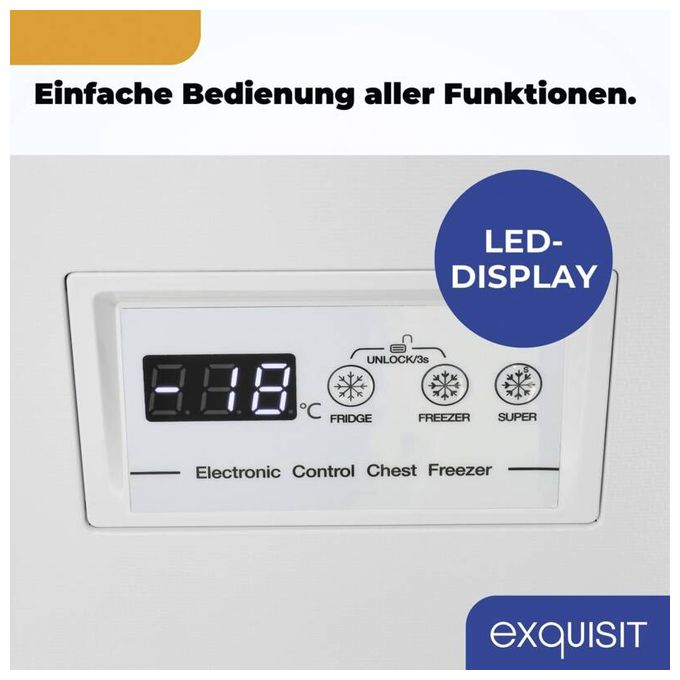 Tiefkühltruhe Freistehend 172 kWh Jahr GT250-HE-040D 
