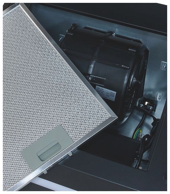 Abluft/Umluft Dunstabzugshaube/Esse Wand 60 cm (Schwarz) KFD603-120 