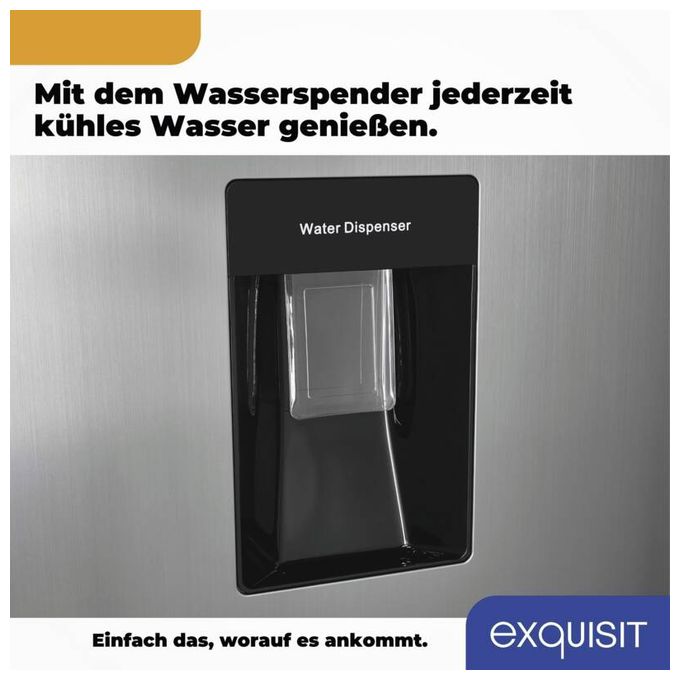 180 l / 71 l Kühl-Gefrierkombi freistehend NoFrost 141 kWh Jahr  KGC265-70-NF-WS-040C (Schwarz, Edelstahl) 