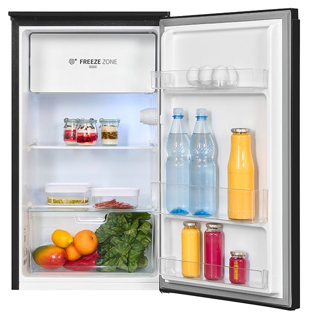 82 l / 75 l Tischkühlschrank EEK: E 125 kWh Jahr  KS117-3-010E (Schwarz) 
