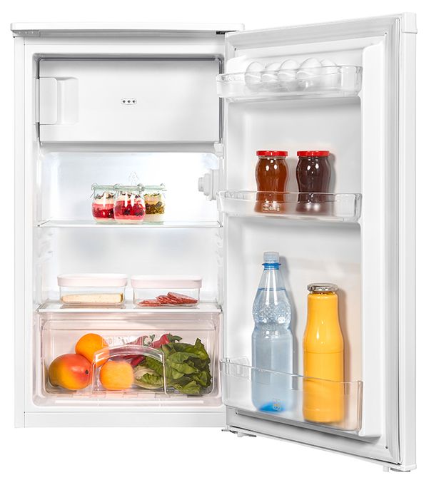 81 l / 70 l Tischkühlschrank EEK: F 156 kWh Jahr  KS117-3-040D (Weiß) 