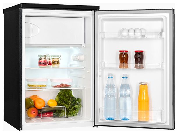 107 l / 94 l Tischkühlschrank EEK: C 87 kWh Jahr  KS16-4-051C (Schwarz, Grau) 
