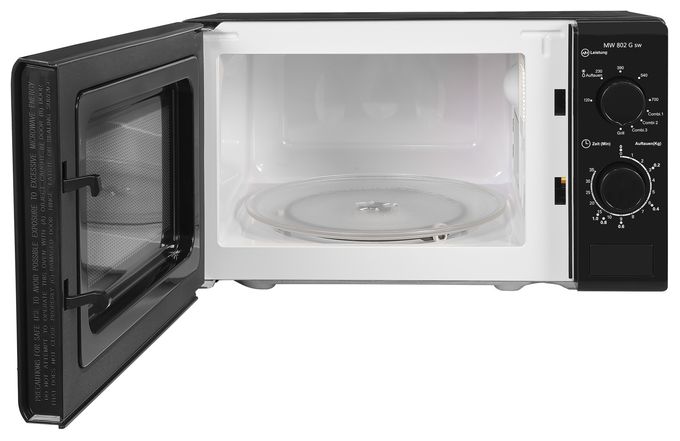 Standgeräte Solo 700 W Größe: klein 5 Stufen Grill  MW802 (Schwarz) 