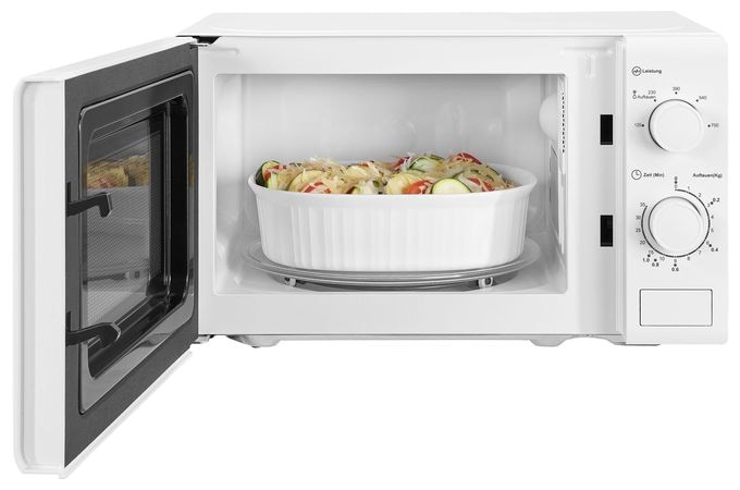 Freistehende Mikrowelle 700 W Größe: klein 5 Stufen  MW900-030 (Weiß) 