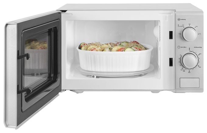 Freistehende Mikrowelle 700 W Größe: klein 5 Stufen  MW900-030 (Silber) 