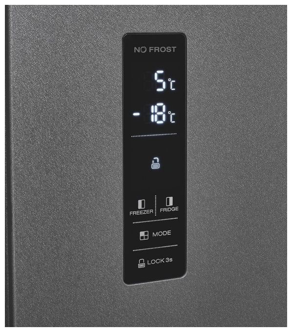 Side-by-Side Kühl-/ Gefrierkombination 291 l / 151 l 230 kWh NoFrost 1770 mm x 910 mm  SBS46-040D (Anthrazit) 