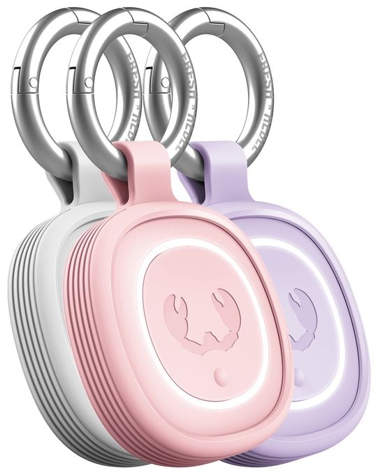 Apple Find My, Google's Find Hub (Weiß, Pink, Violett) 185816 Schlüsselfinder 4er Set 