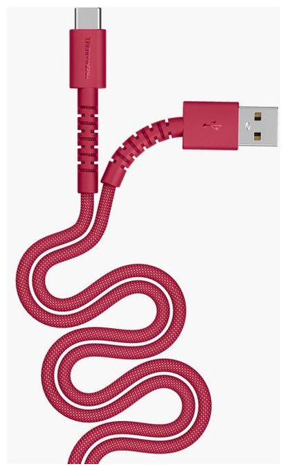 Stecker Rundkabel USB A auf USB C bis 18 W 2 m  2UCC201BR (Rot) 