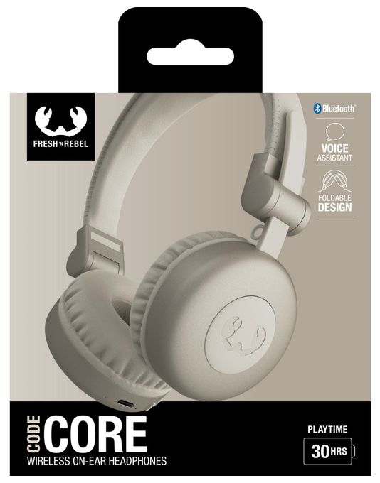 Ohraufliegender Bluetooth Kopfhörer kabellos 30 h Laufzeit USB Typ-C  Code Core (Sand) 