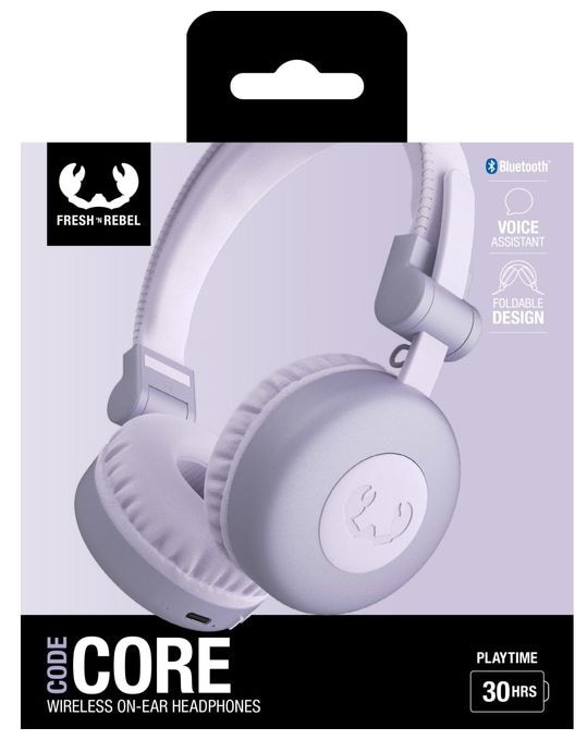 Ohraufliegender Bluetooth Kopfhörer kabellos 30 h Laufzeit USB Typ-C  Code Core (Lila) 